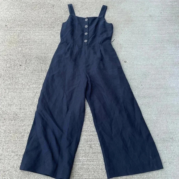 J. McLaughlin Pants - J. McLaughlin Adalyn Wide Leg Jumpsuit Navy Blue Womens Size 4 Beach Wedding